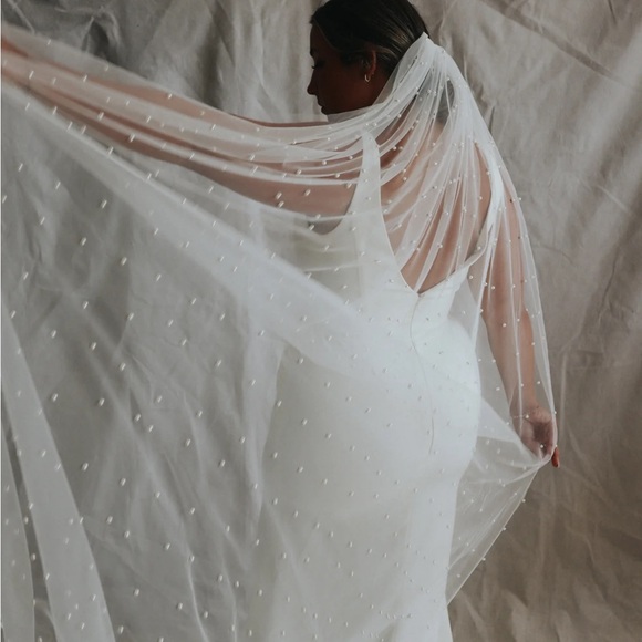 Dearly Bridal Chapel Length- ivory